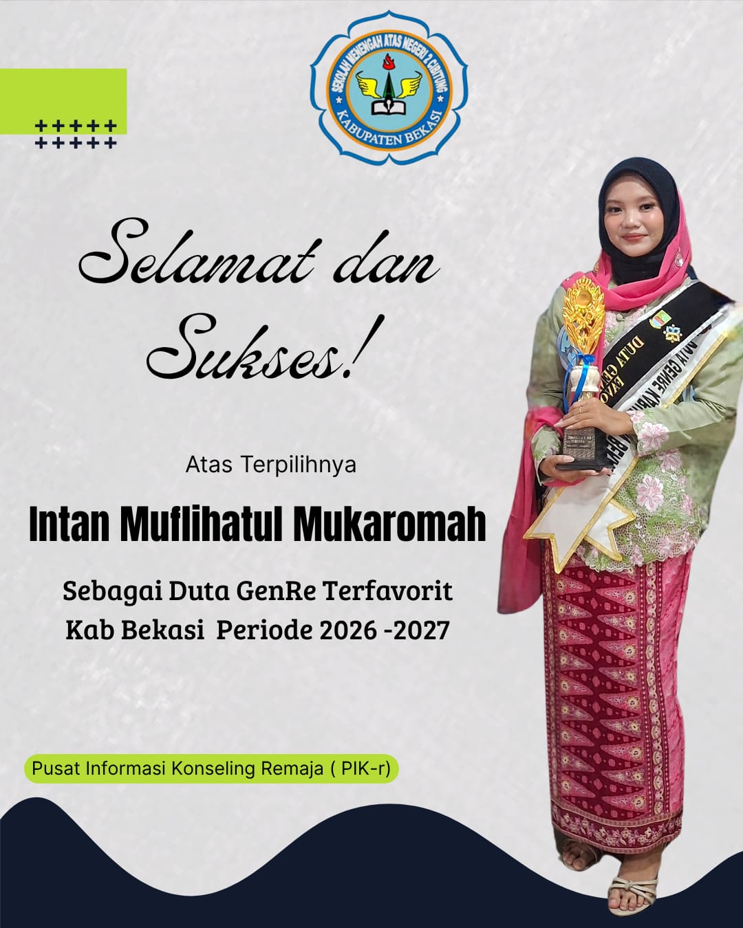 Intan Muflihatul Mukaromah, Duta Genre Terpavorit Kabupaten Bekasi 2026 / 2027 Intan Muflihatul Mukaromah, Duta Genre Terpavorit Kabupaten Bekasi 2026 / 2027